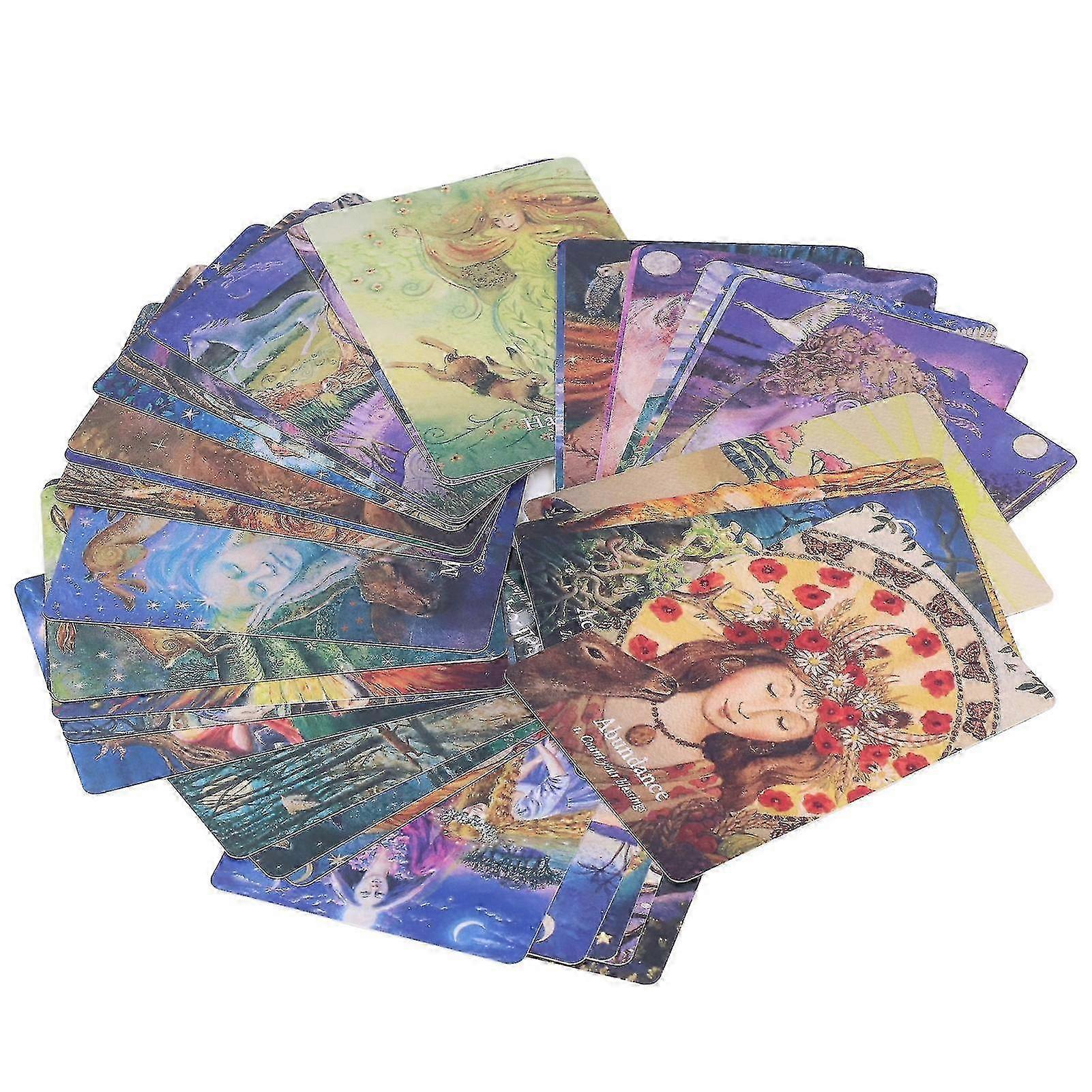 36Pcs Various Patterns Goddess Dream Tarot Cards Smooth Edges Portable for Parties Office