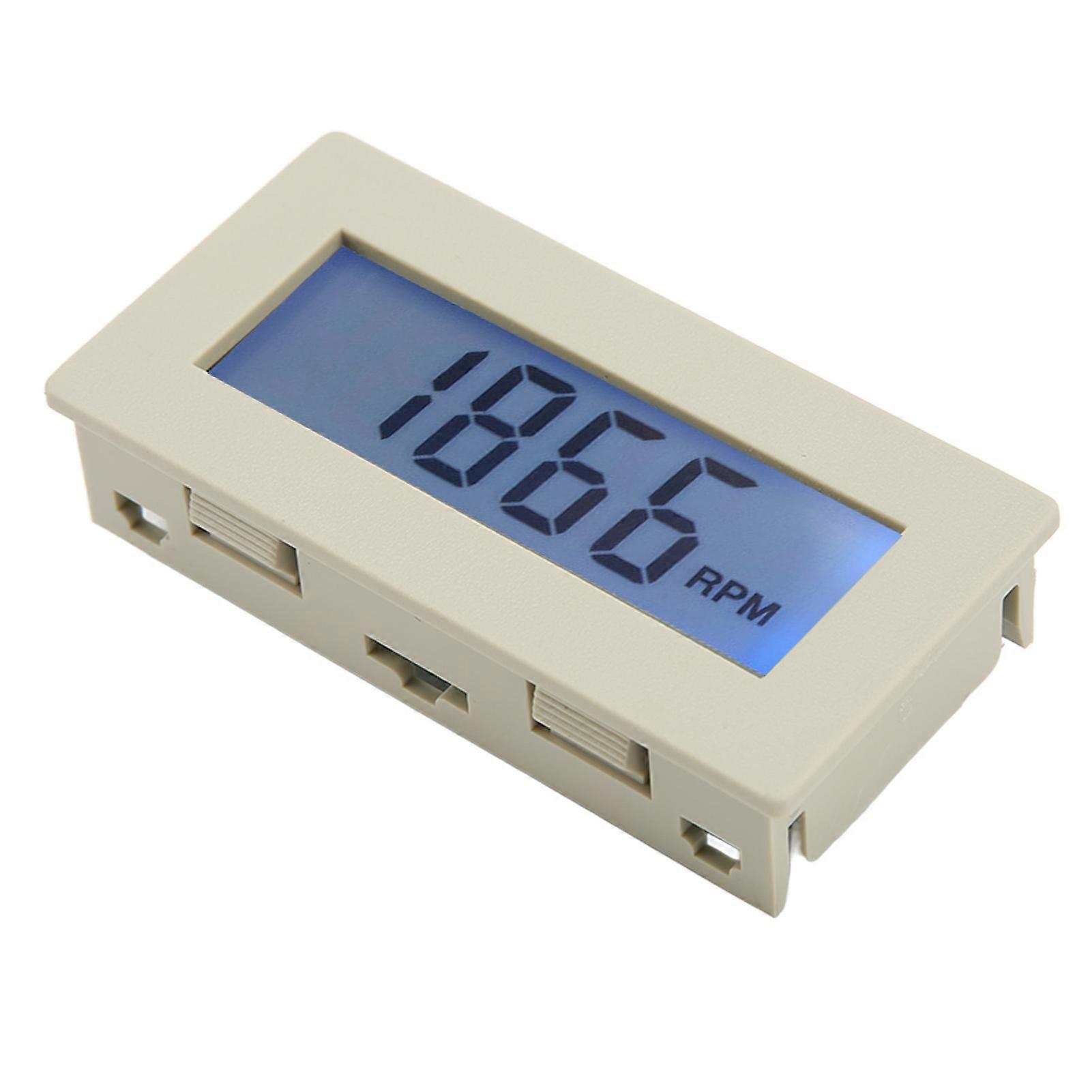 Motor Tachometer 10 to 9999 LCD Display Accurate Measurement RPM Tachometer with Hall Sensor DC8‑24V