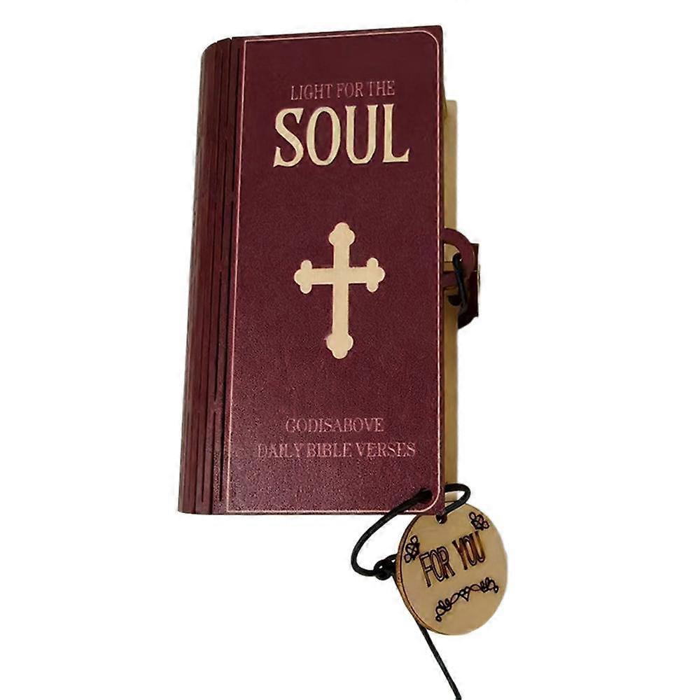 صندوق خشبي مصنوع يدويًا لآيات الكتاب المقدس يحتوي على 150 بطاقة من الكتاب المقدس، هدية مسيحية ملهمة للرجال والنساء، هدية للعطلات