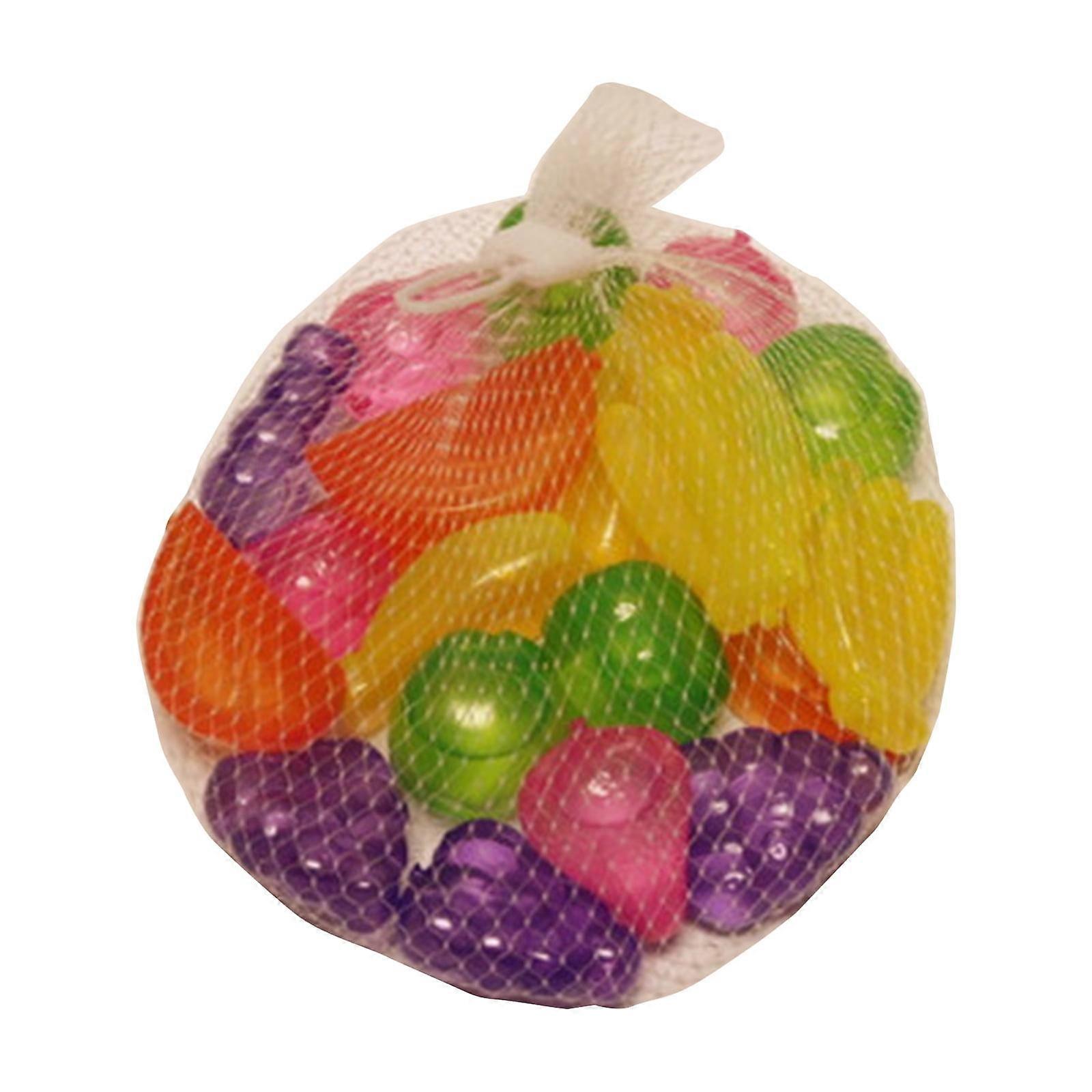20Pcs Cute Star Sqaure Fruit Shape Reusable Plastic Ice Cubes for Drinks Multicolor Refreezable Cooling Ice Ball Tool