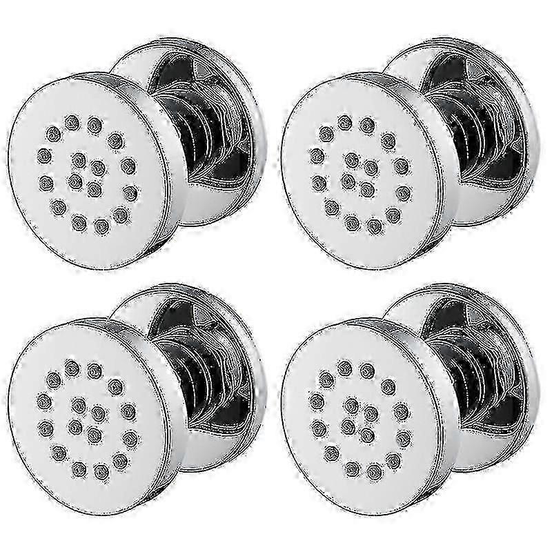 Chrome Spa Shower Head 4pc With Body Jets Rain Massage