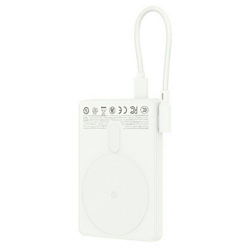 RECCI RPB-W38 2 in 1 10000mAh Power Bank 15W Magnetic Wireless Charger with Built-in Cable and Kickstand