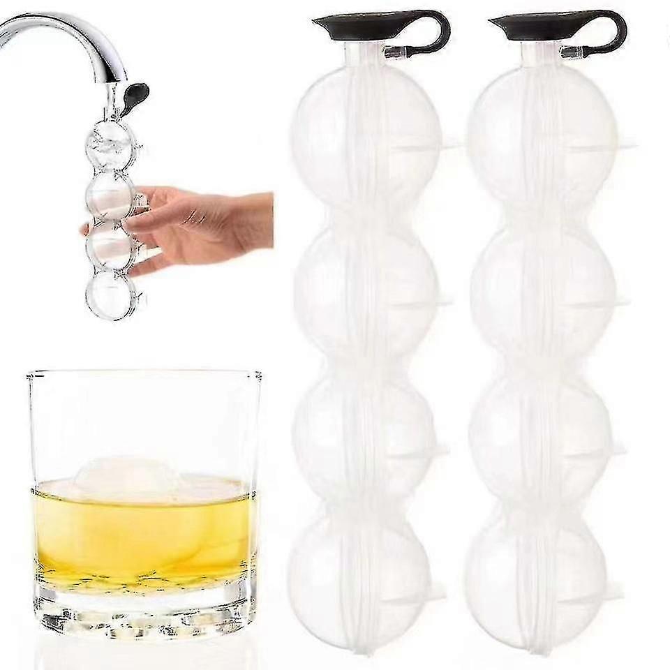 4 Hohlraum Eisball Maker Form Eishockey Cube Tablett für Whiskey Wodka