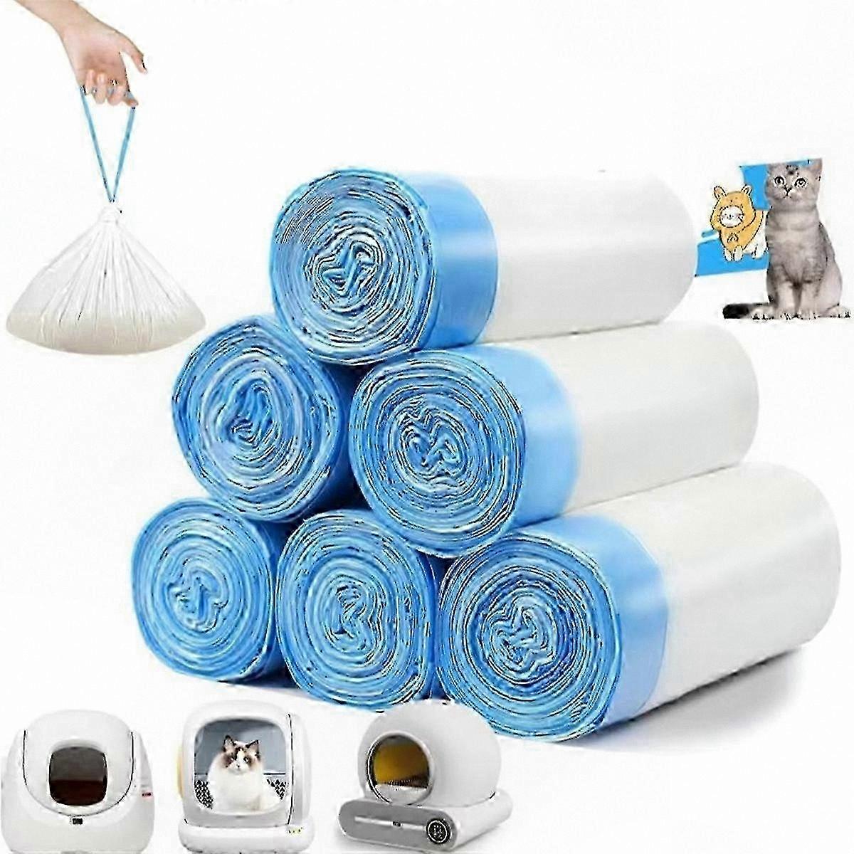 90 Count Cat Litter Bags for Self-Cleaning Litter Boxes