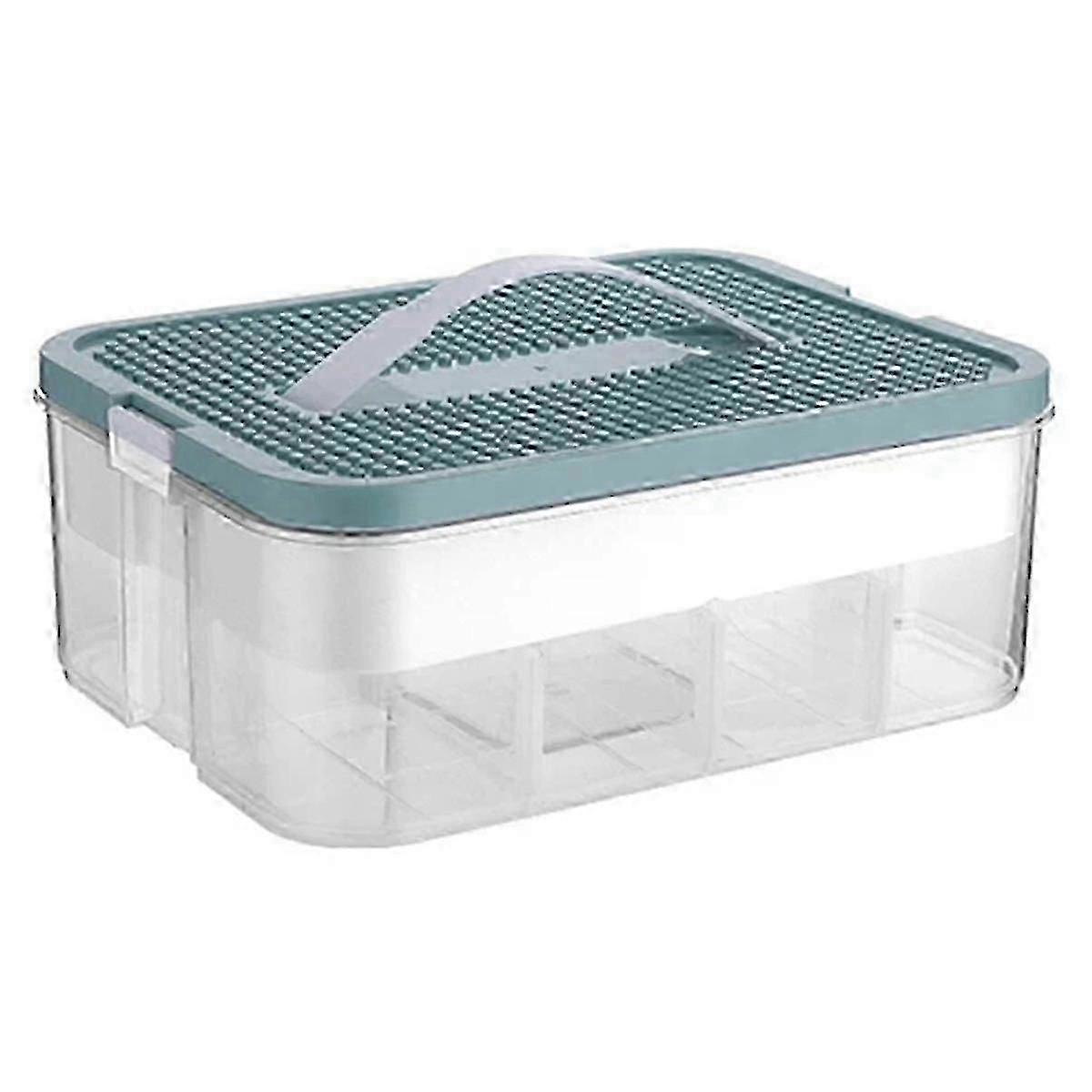 Eco-Friendly Toy Storage - Green Interlocking Organiser Boxes for P...