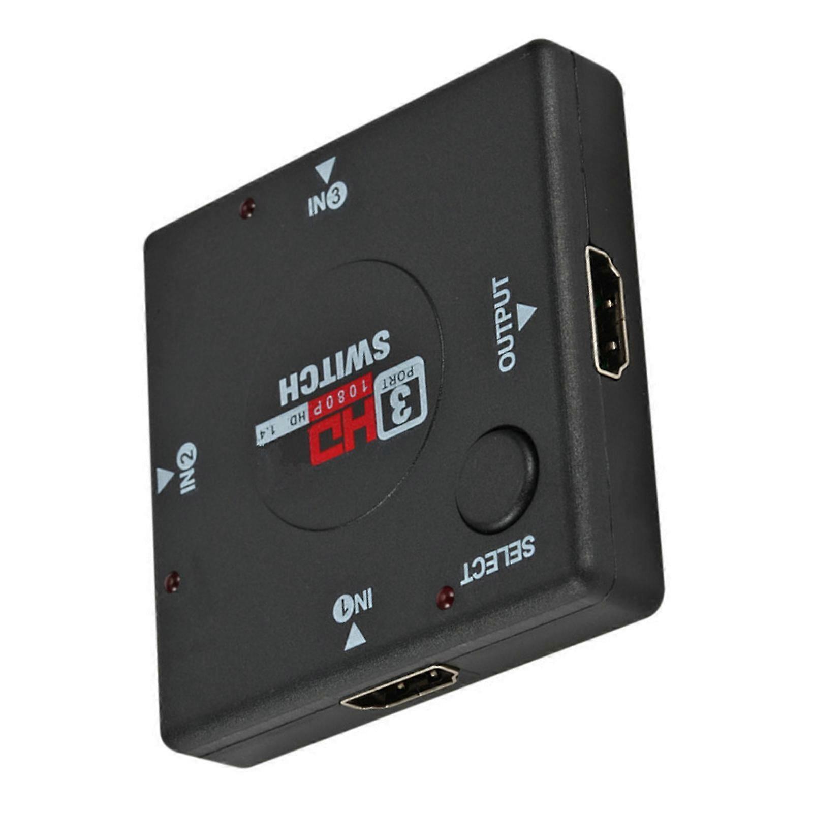 3x1 HDMI Switcher Automatic Recognition Switching, No External Power Needed for DLP Video Projectors