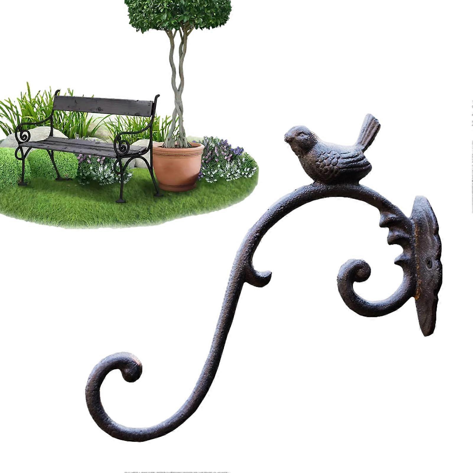 Cast Iron Wall Hooks Rustic Bird Design Key Holder Coat Rack for Clothes Bags Towels Hats