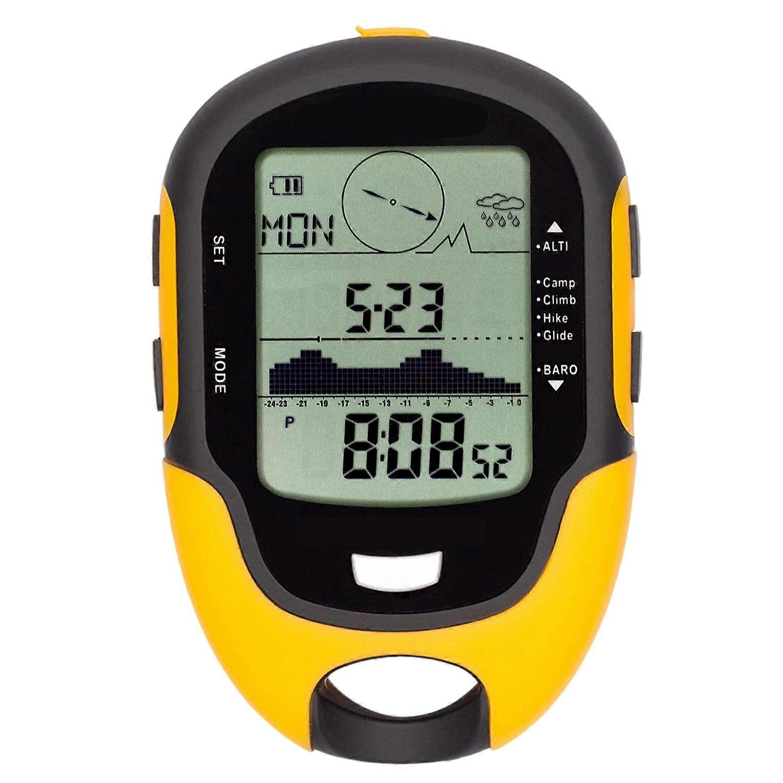 Portable Height Measurement Device with Build In Digital Direction ABS For Hiking Camping & Mountaineering Activity Multicolor