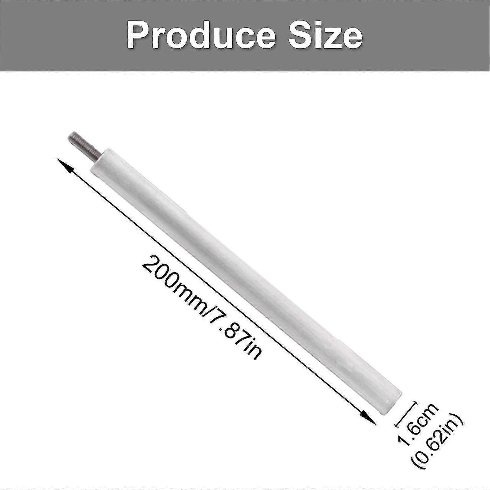 قضيب أنود المغنيسيوم 16x200mm حماية سخان المياه مناسبة لمنع تراكم الترسبات الكلسية في سخانات المياه الكهربائية
