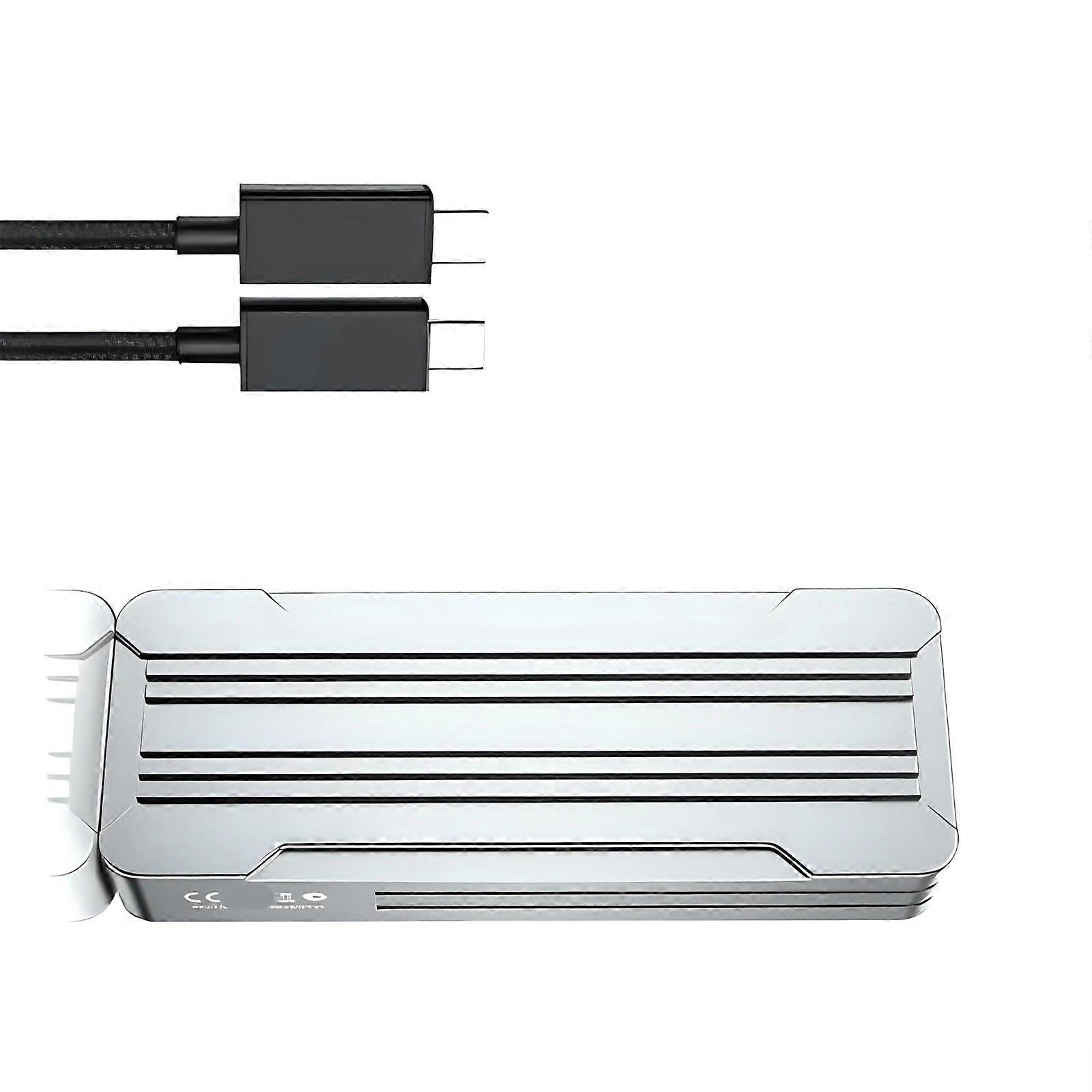 Instantly Use Aluminum NVMe Enclosure Supporting 80Gbps /40Gpbs Speed and Enhances Heat Management  40Gbps