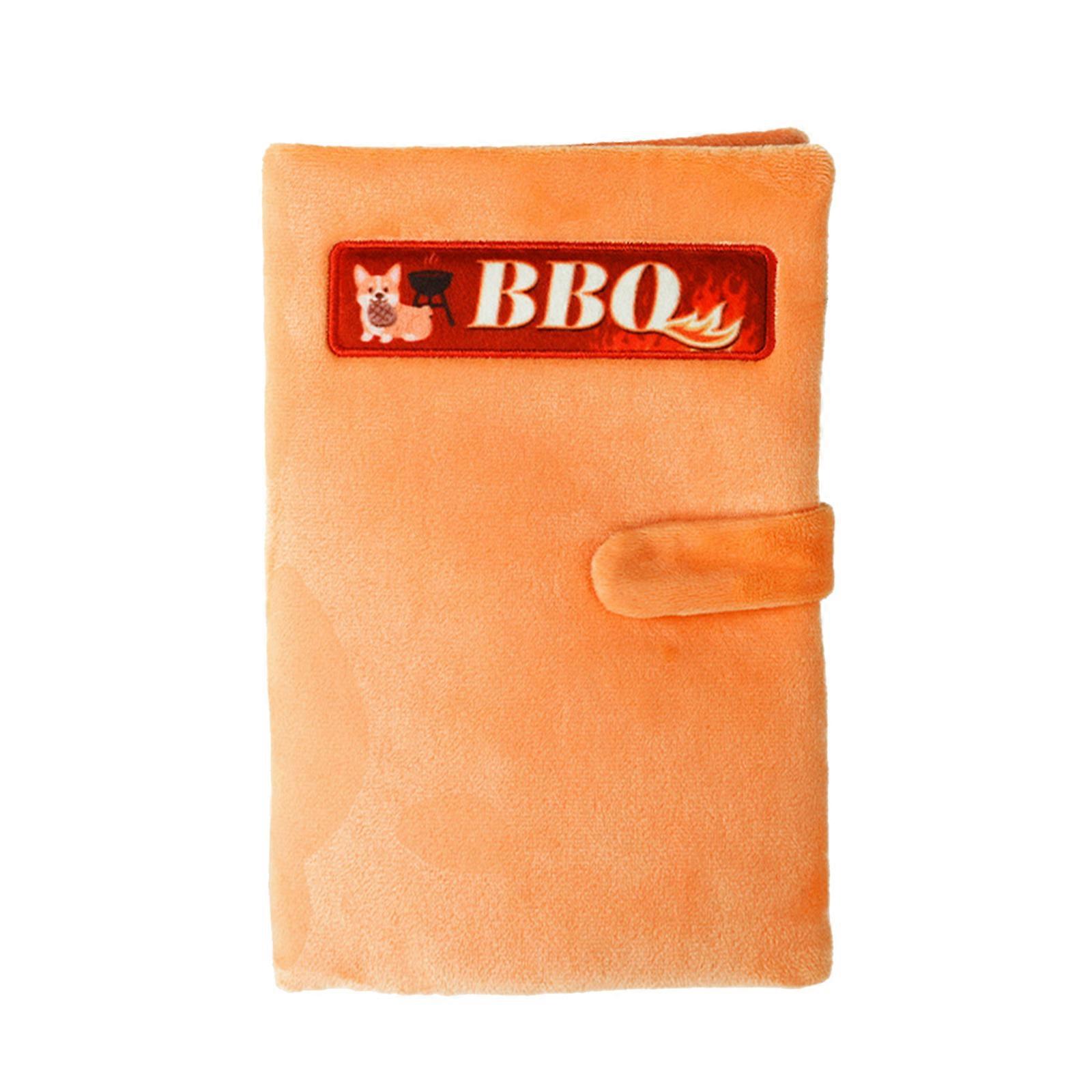 Dog Scent Training Enrichment Toy BBQ Menu Design Hide Treats Interactive Plush Chewable Pet Puzzle Game With Sound Multicolor