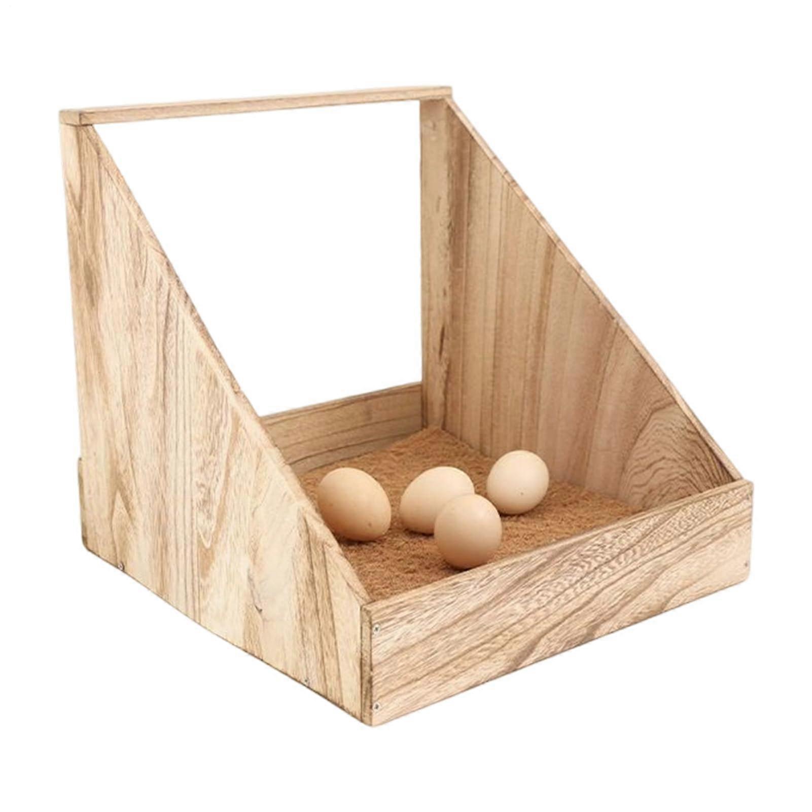 Chicken Nesting Box with Wooden Perch and Pads for Hen Coop Quail Poultry Roosting