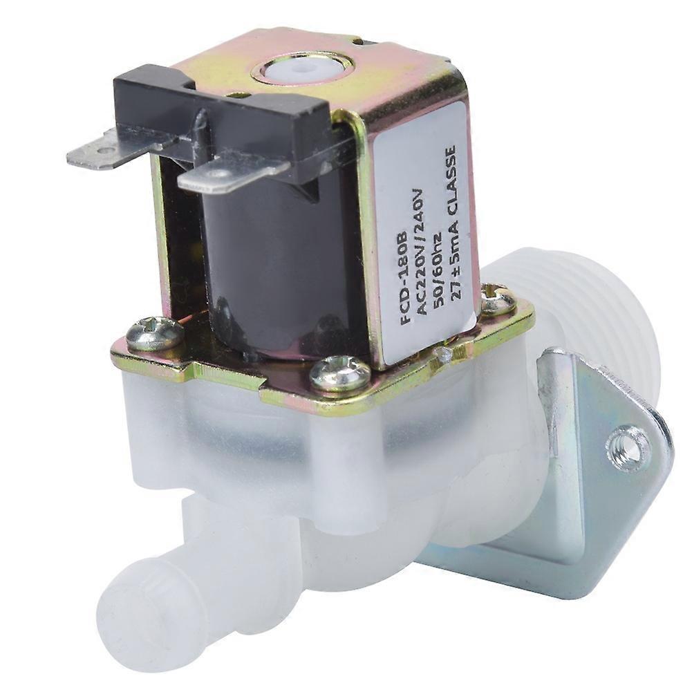 3/4in Electric Solenoid Valve Inlet 1-Way Guide Plastic Connector for Home Using 220V