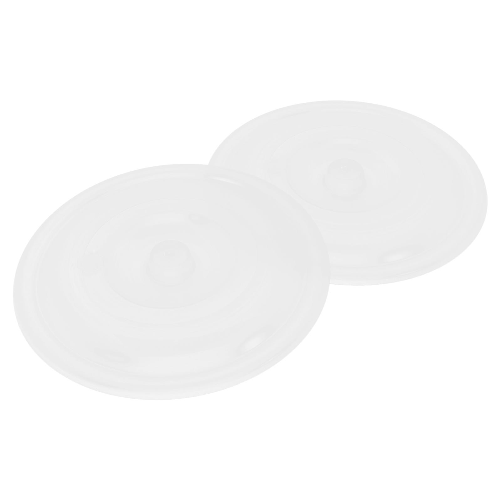 2pcs Plastic Trash Can Lids Round Trash Can Replacement Cover Heavy-Duty Garbage Can Lid For Outdoor Trash Can Rounded Smooth Plastic Lid