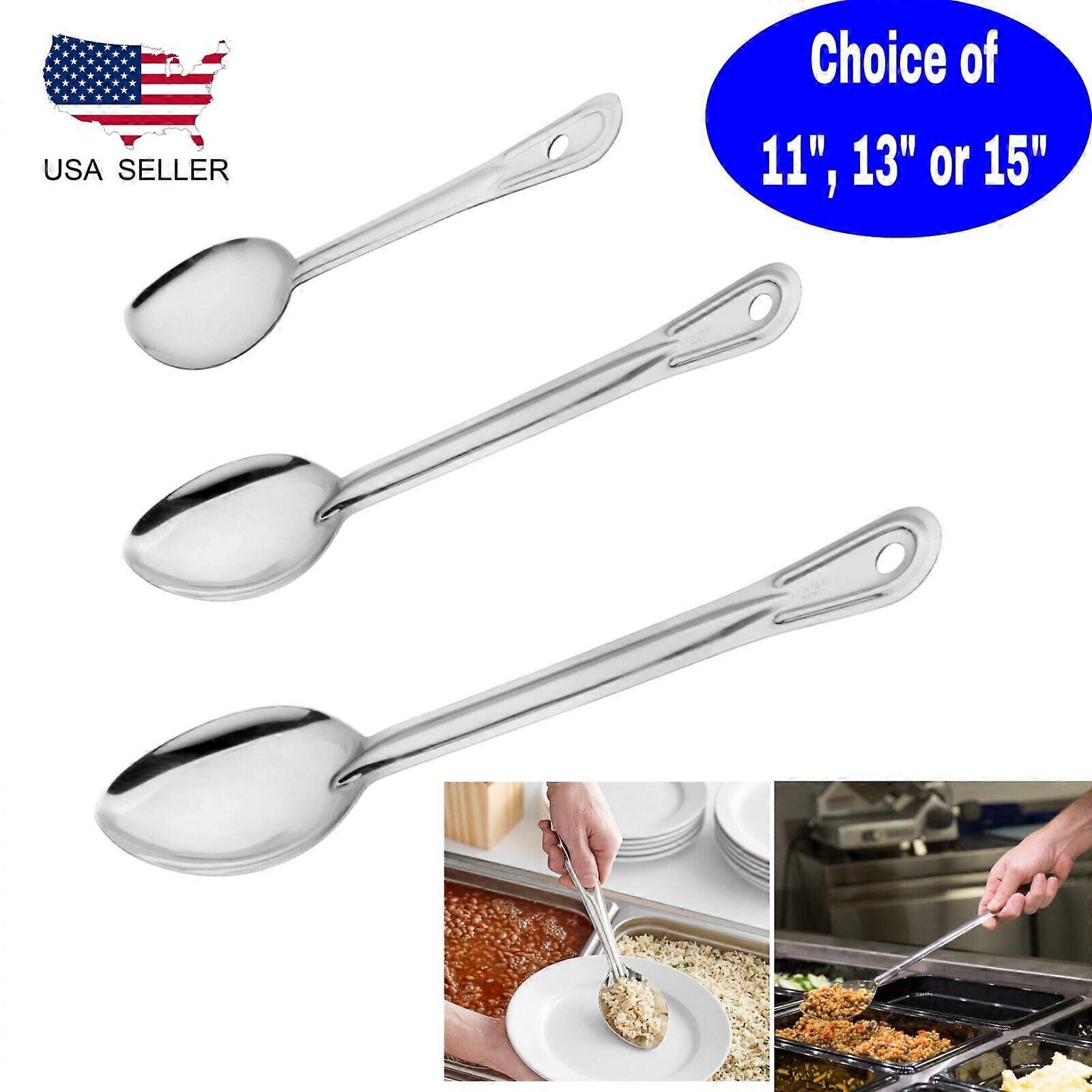 Stainless Steel Basting Spoon Serving Spoon Standard Duty Solid Kitchen Tool