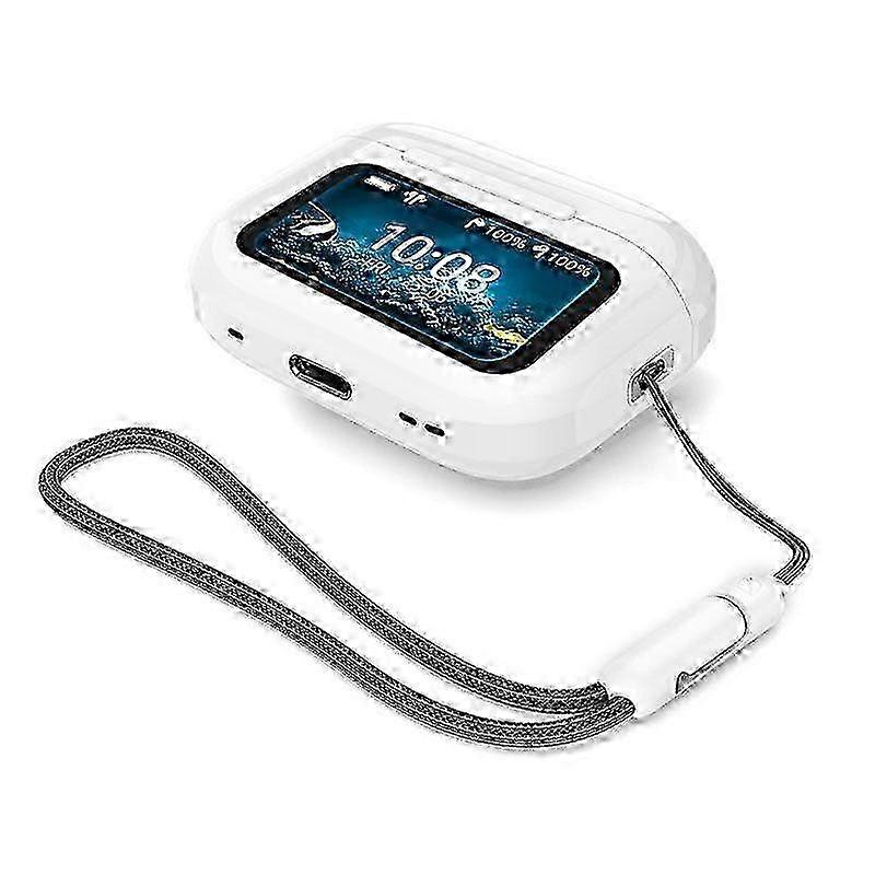 e AI Translation Headset LCD Touch Screen Wireless Bluetooth Headset Black