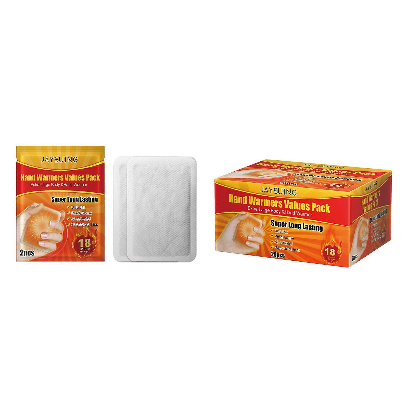 Jaysuing Hand Warmers (20pcs) Self-Heating, Portable And Quick To Warm Up, Providing Warmth For The Waist And Abdomen