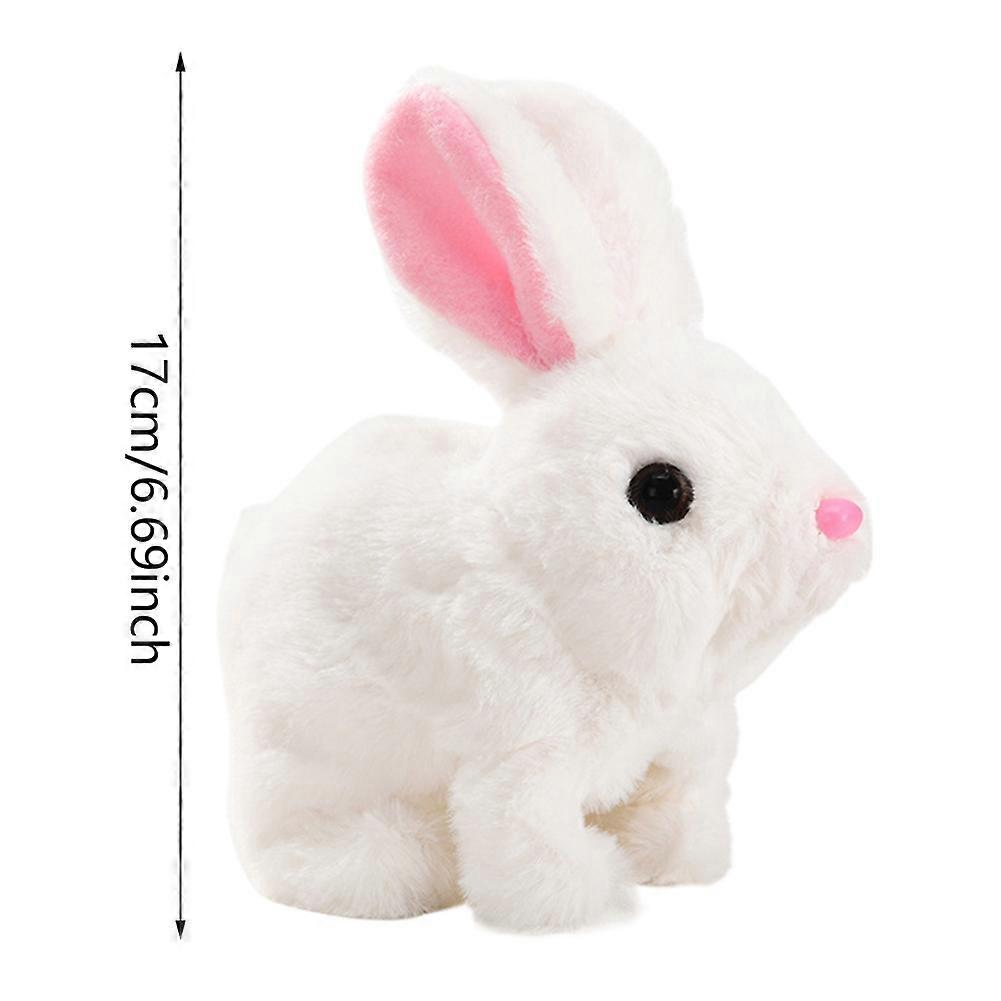 Easter Bunny Toy Plush Rabbit Easter Electronic Interactive Toy Bunnies Can Walk and Talk with Sounds and Movements for Gift
