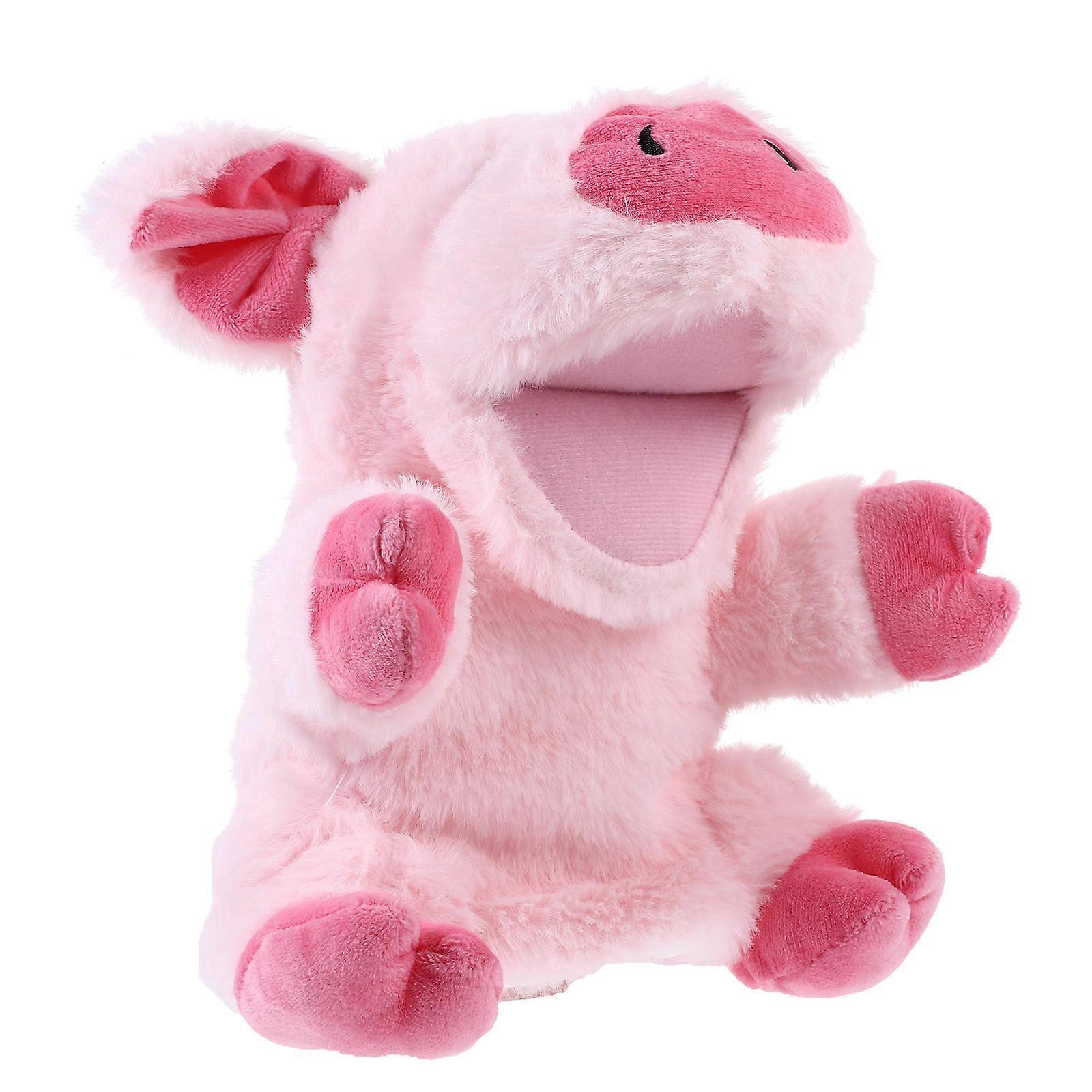Interactive Hand Puppet for Storytelling Toy Plush Pig Animal