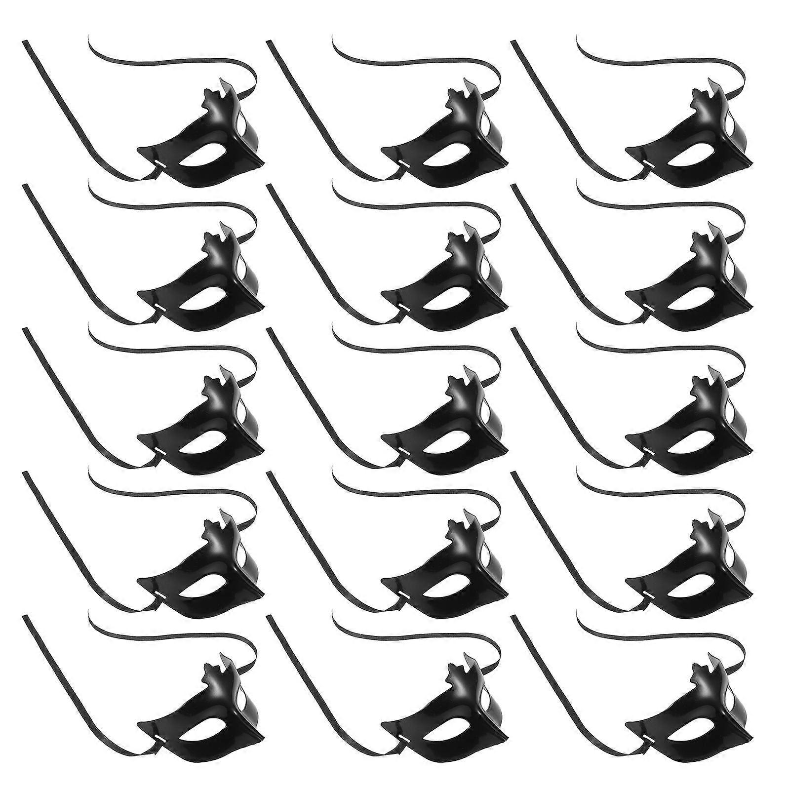 Halloween Mask Base Plastic DIY Mask Base for Masquerade 20Pcs