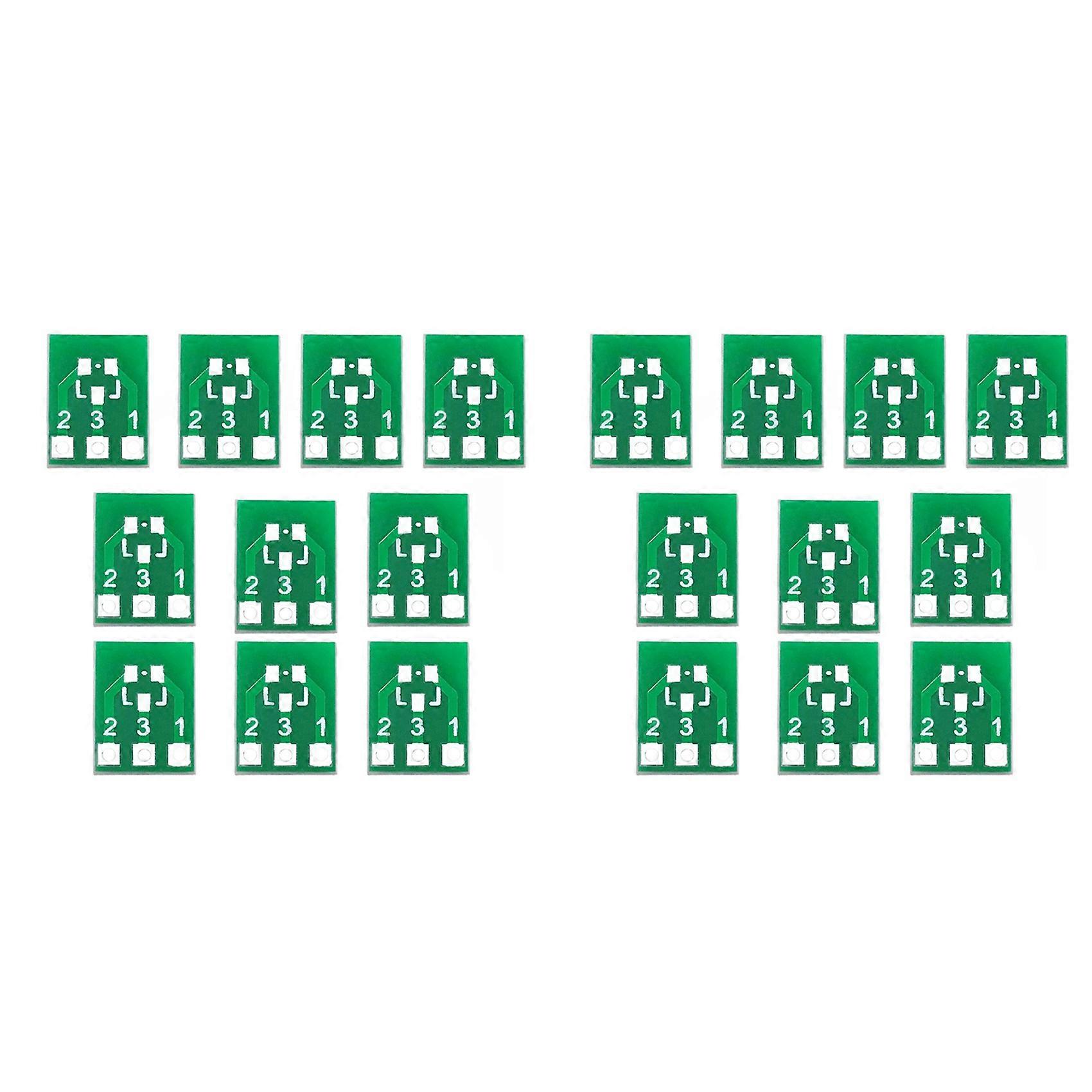 200PCS SOT23 SOT23-3 Turn SIP3 Double-Side SMD Turn to DIP Adapter Converter Plate SOT SIP IC Socket PCB Board DIY Kit