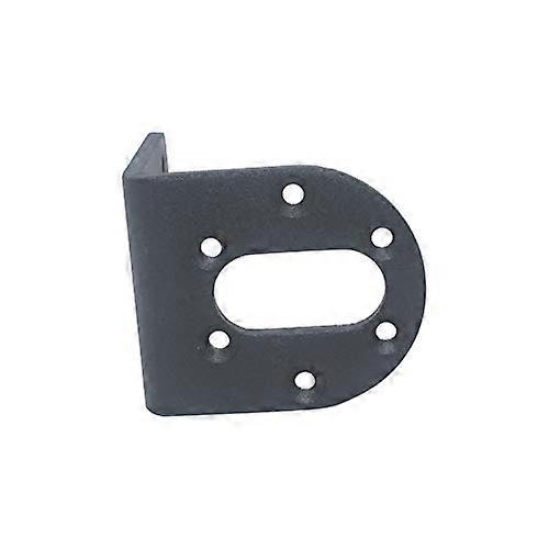 Motor Mounting Bracket L Shaped Metal Base for 37mm Motors Black Durable Vibration Reduction