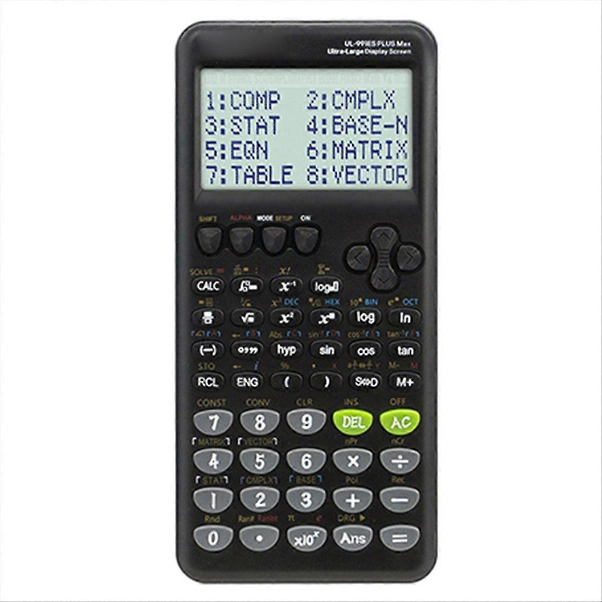 Large Screen Scientific Function Calculator 417 Multifunctional,Designed Specifically for Student Exams with 1 Pen Black