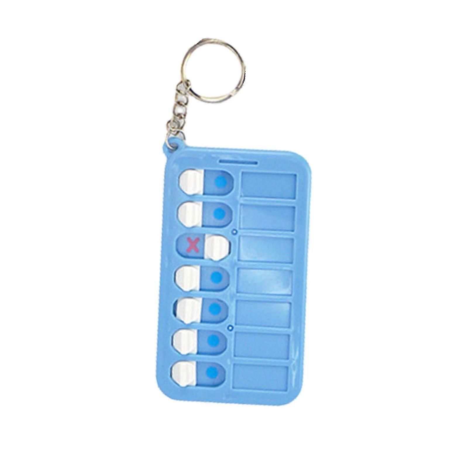 Daily Planner Board Keyrings Portable Chore Chart Keychains Car Key Rings Daily Schedule Task Board Keychains for Kids Yellow