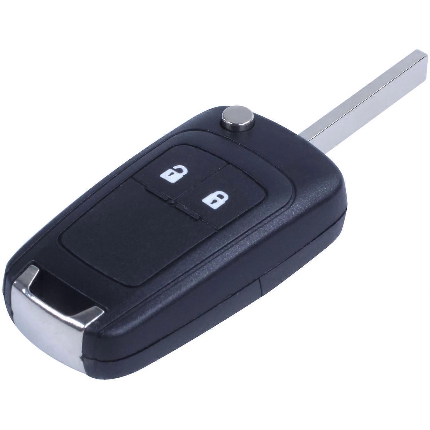 Foldable shell 2 buttons for remote key Opel Insignia