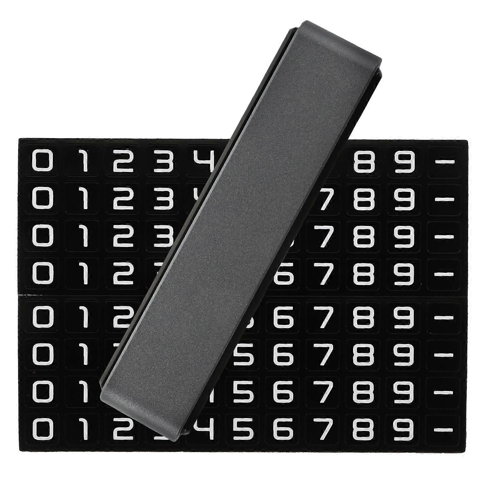 Temporary Parking Card Car Double Number Display 1Set for Easy Contact