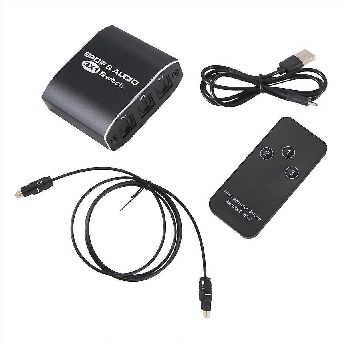  Spdif & Audio Switch Out Optical Splitter for Hdtv Dvd 