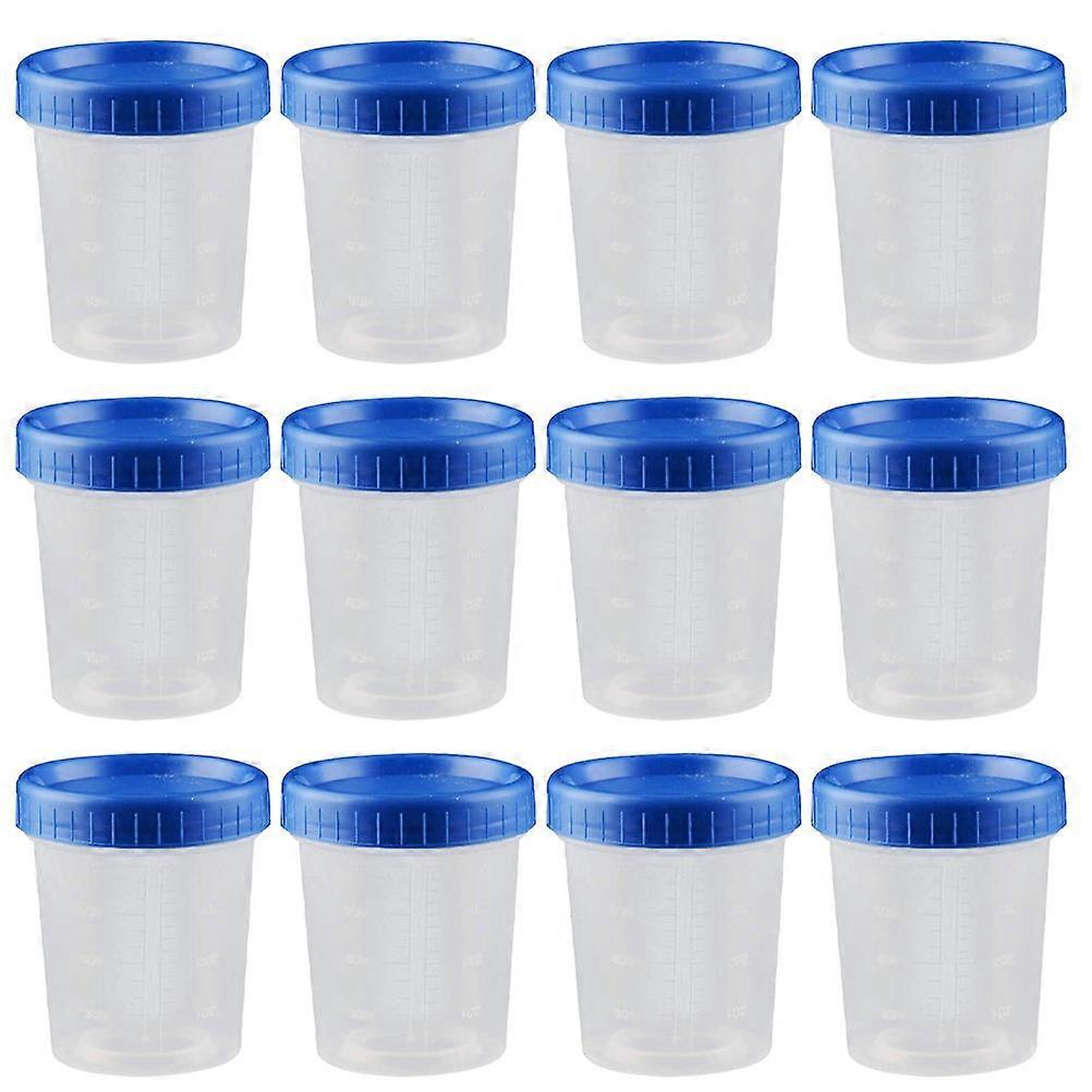 25pcs 120ml Measuring Cups Plastic Specimen Cups Sample Cups for Laboratory