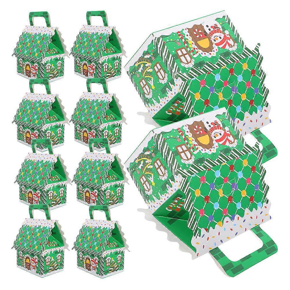 Holiday Candy Boxes House for Christmas Party 10Pcs Boxes