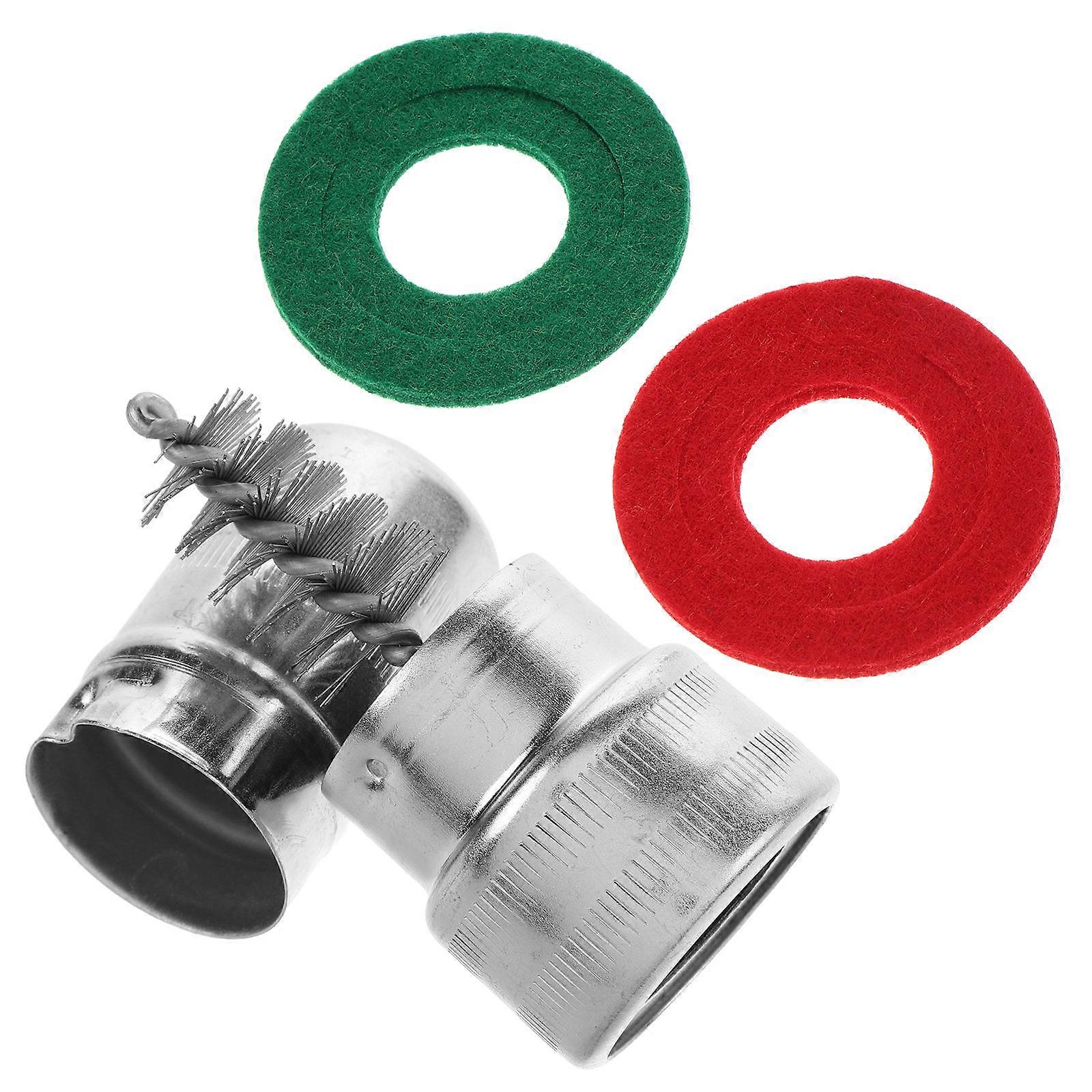 Car Battery Terminal Cleaner Brush Kit for Efficient Cleaning 2Pcs Silver
