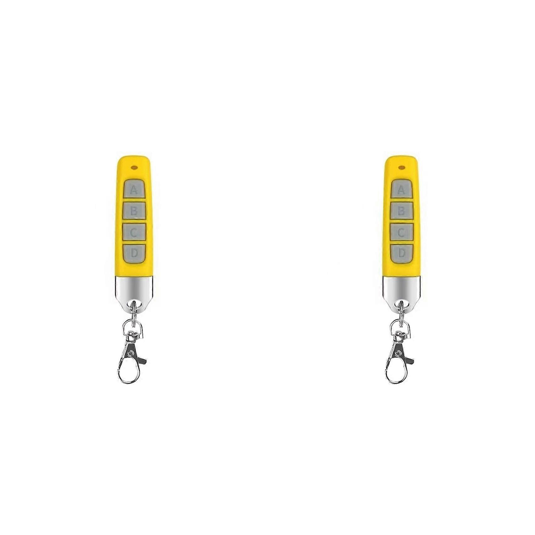 2X 433MHz RF Remote Control Compact Wireless Duplicator for Garage Doors Gates Systems Universal Compatibility C