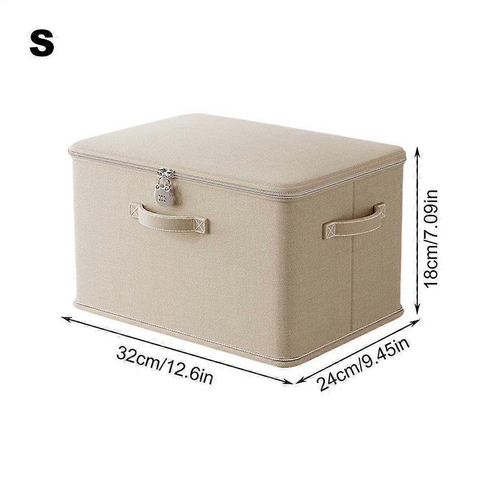 Lockable Box Clothes Organizer With Lock Stackable Odor Proof Storage Container with Handle Organizing Bin Clothing Baskets