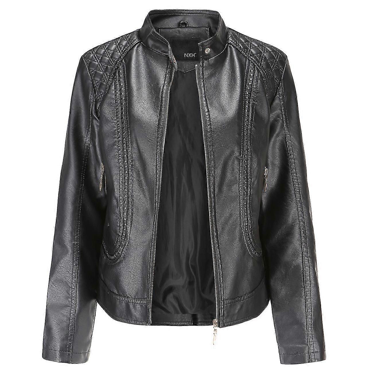 Women's Spring And Autumn Leather Jacket Women's Leather Jacket