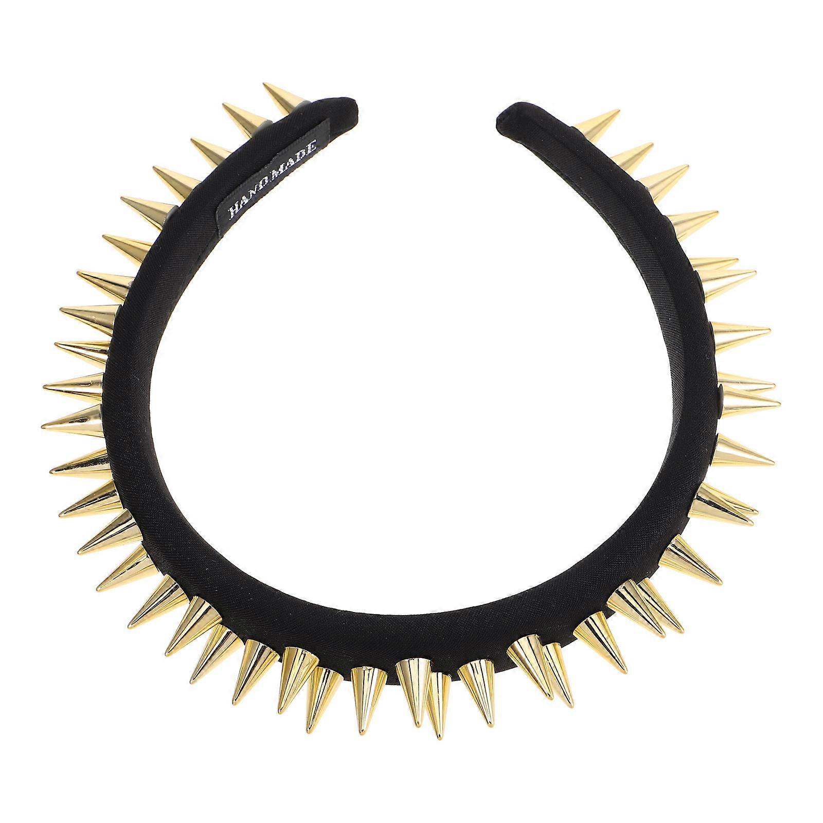 Multi Color Rivet Punk Headband for Women with Studded Design