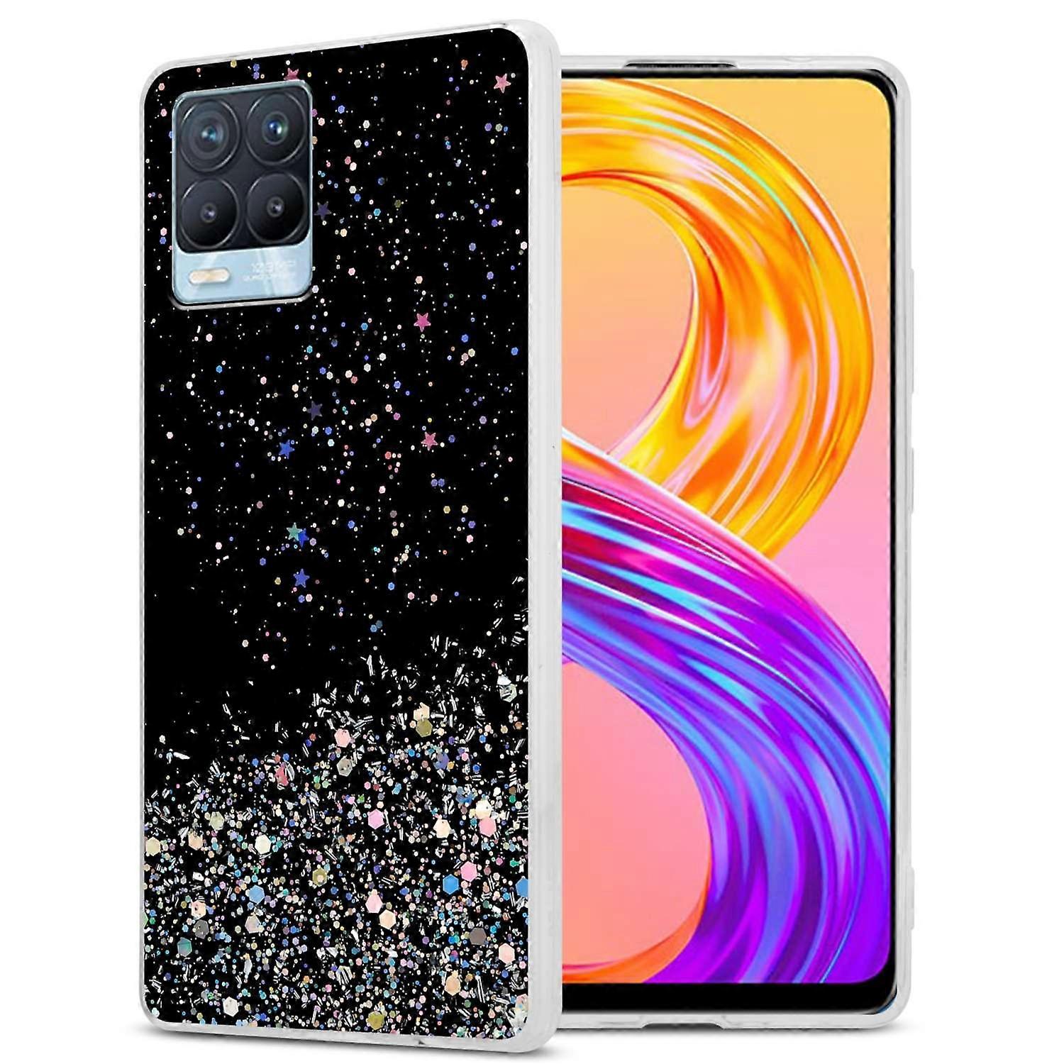 Capa Protetora Realme 8 4G / 8 PRO TPU - Transparente com Glitter
