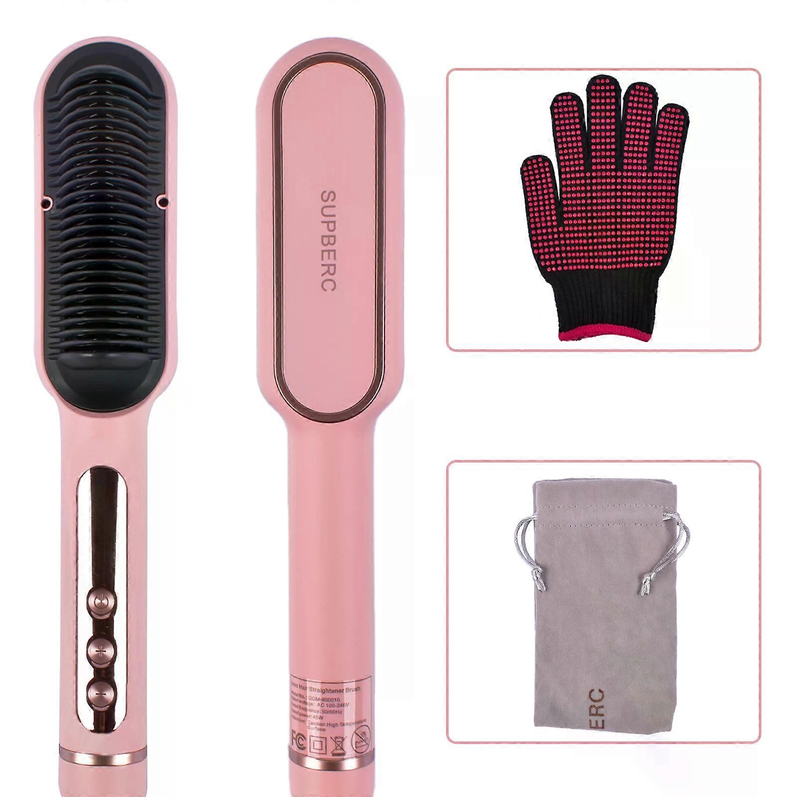 AP01 Five Color Choices Negative Lonic Hair Straightener Comb w/9 Temp Settings 30s Fast Heating SUPBERC