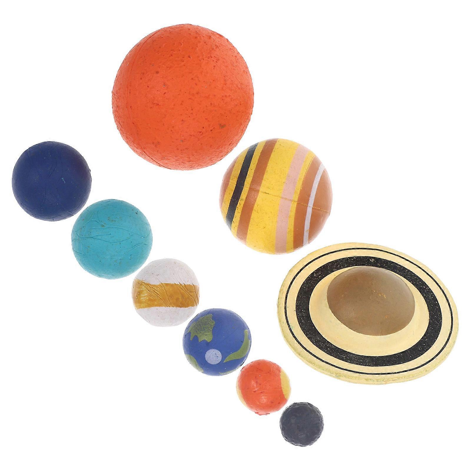 ABS Solar System Model Planet Toy for Kids Cognitive Learning 1Set
