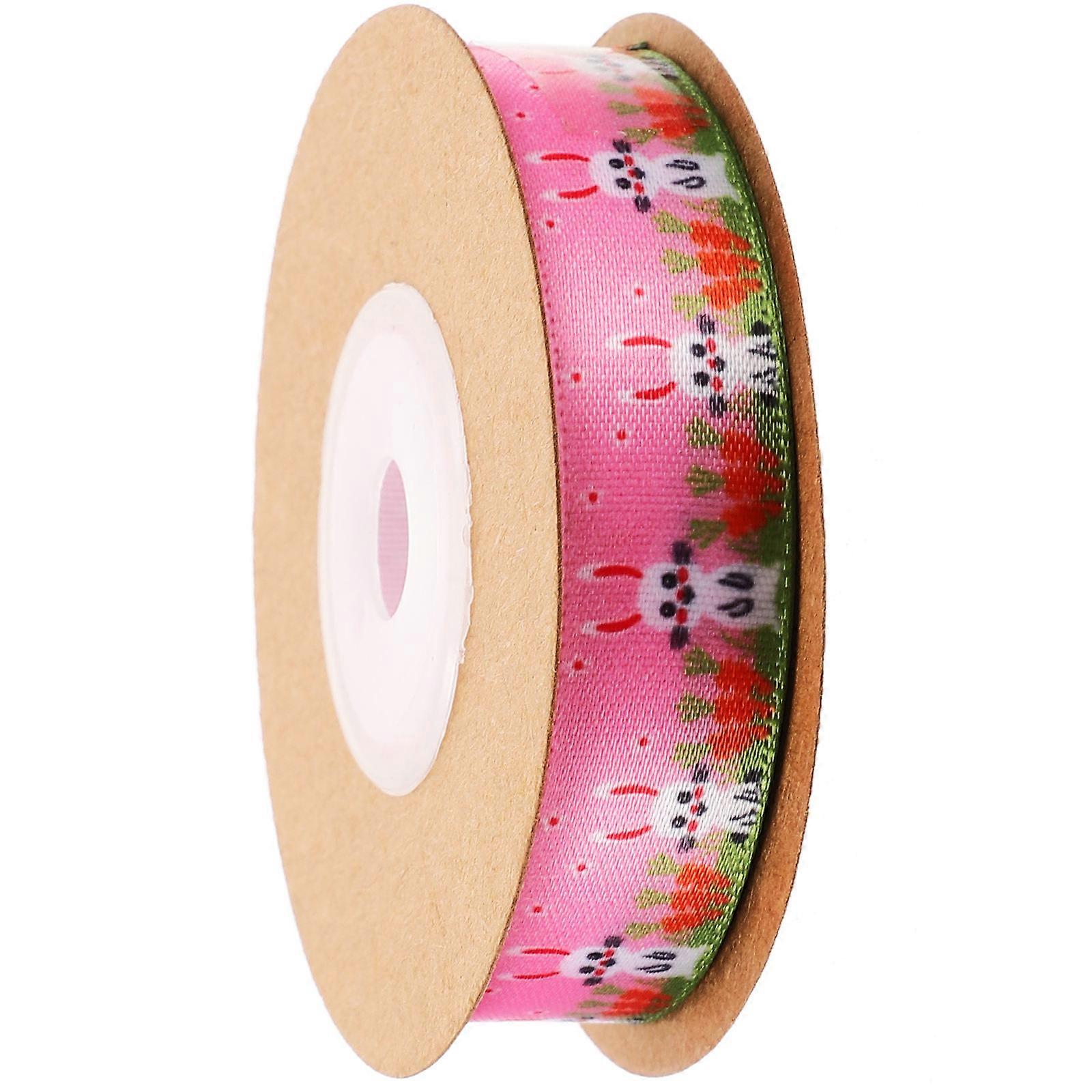 Easter Fabric Ribbon Rabbit Design for Box Wrapping 1 Roll