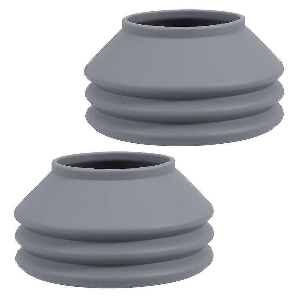 Silicone Coffee Grinder Blower for Cleaning Use 2Pcs Bellows Grey