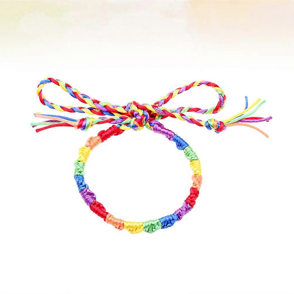 Weaving Bracelet Handmade for Decoration Rainbow Handmade Bracelet