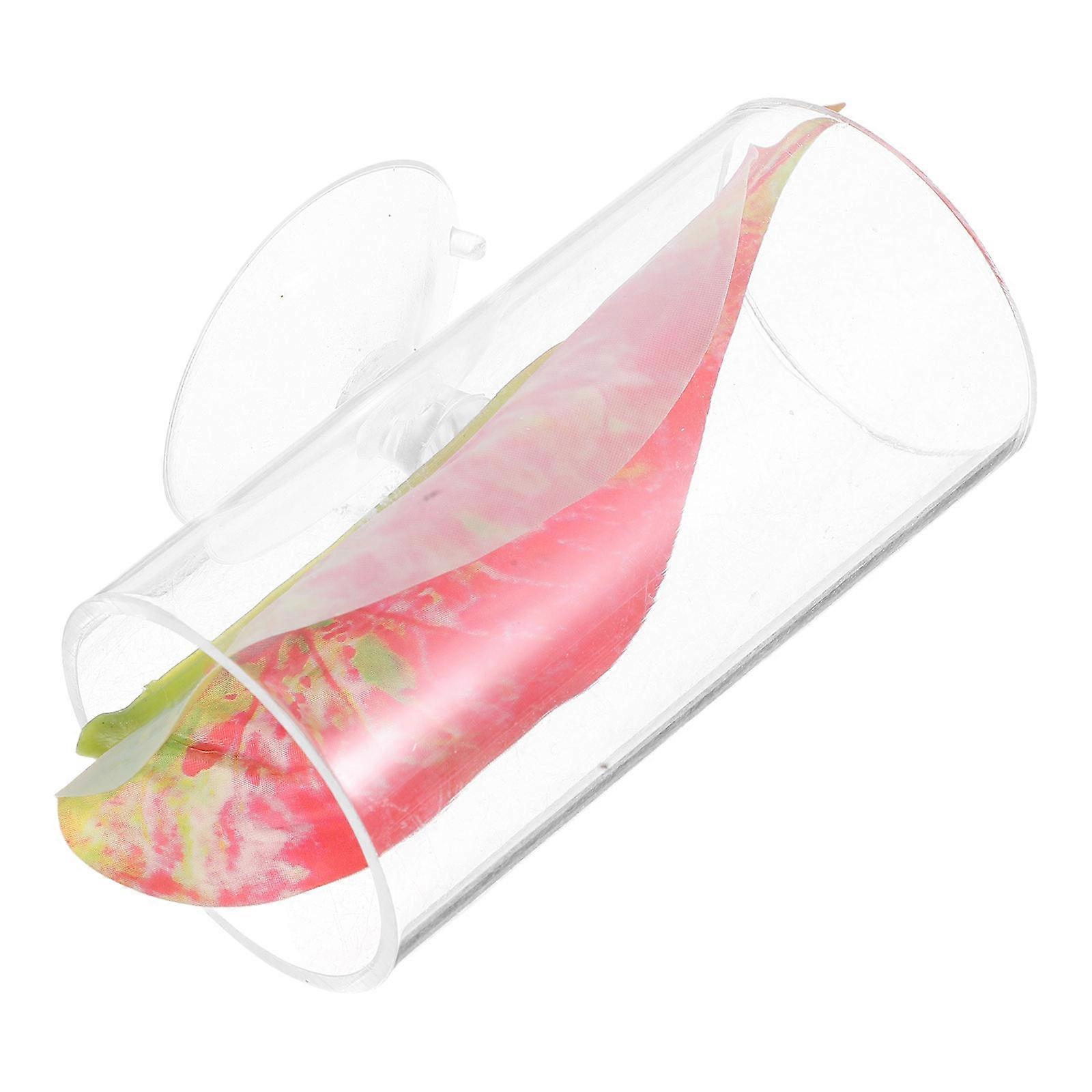 Fish Tank Accessory Aquarium Acrylic Tunnel Betta Hide for Decor