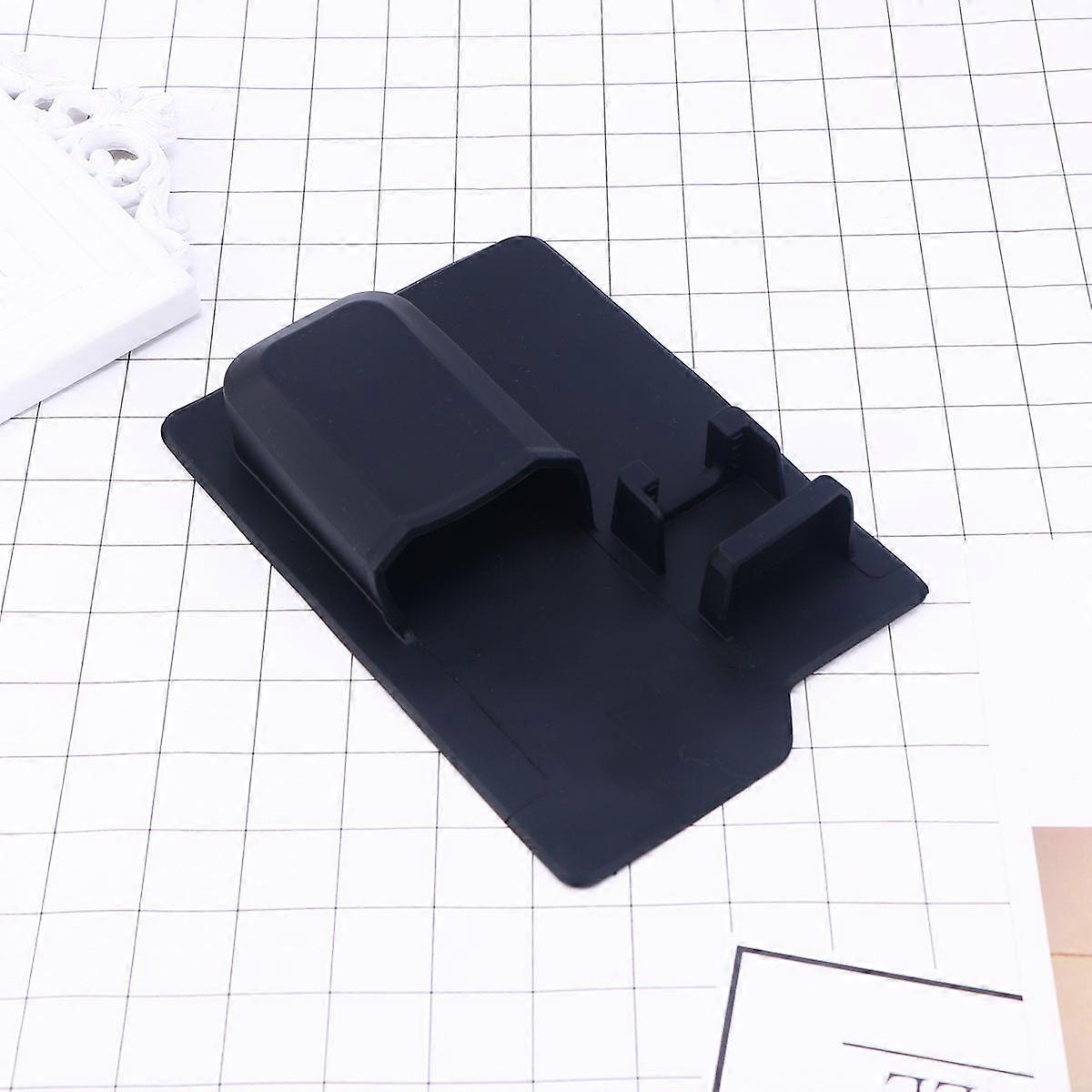 Silicone Toothbrush Holder for Storage Use Black Suction Wall Mounted