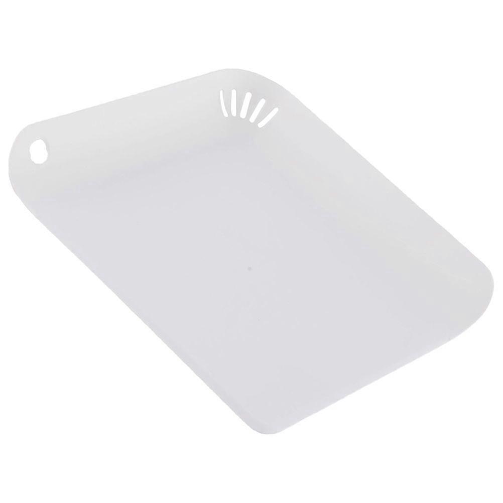 Plastic Cutting Board Usage For Outdoor Camping White Color Square Shape 1Pack
