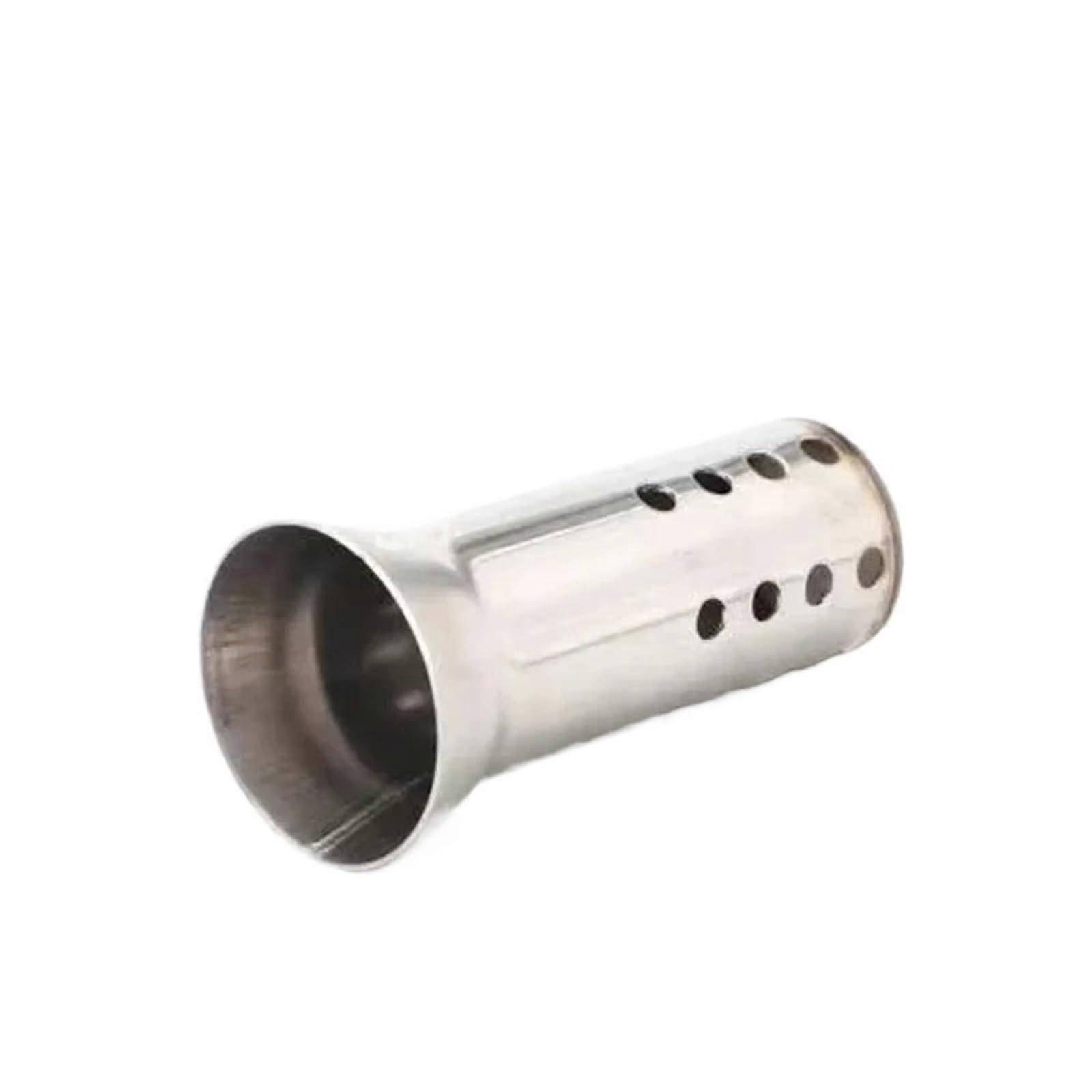 Motorcycle Exhaust Pipe and Muffler with Adjustable Noise Reduction, Removable Baffle, Long MidPipe