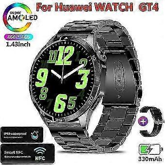 Watch GT4 für Huawei Smartwatch für Erwachsene mit GPS-Tracker, 1,43 Zoll (466 x 466) HD-Bildschirm, Always-On-Display, Bluetooth-Anruffunktion, neu für 25-26