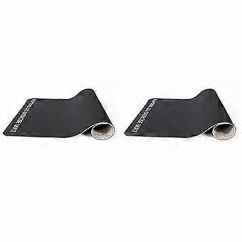 Dual Ellipse Leg Exerciser Mat, Non-Slip Fitness Mat for Seated Foot Pedal Workouts